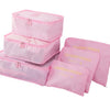 IUX Nylon Packing Cube Travel Bag System Durable 6 Pieces Set Large Capacity Of Bags Unisex Clothing Sorting Organize
