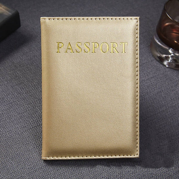 Casual PU Leather Passport Covers Travel Accessories ID Bank Credit Card Bag Men Women Passport Business Holder wallet Case
