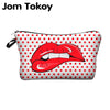 Jom Tokoy Printing Makeup Bags With Multicolor Pattern Cute Cosmetics Pouchs For Travel Ladies Pouch Women Cosmetic Bag