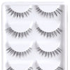 CLOTHOBEAUTY 5 Pairs False Eyelashes,Wispy EyeLashes Extension Handmade Natural Soft Invisible Band,Long Thick Reusable