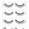 CLOTHOBEAUTY 5 Pairs False Eyelashes,Wispy EyeLashes Extension Handmade Natural Soft Invisible Band,Long Thick Reusable