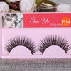 3 Pairs Artificial Fiber Eyelashes Natural Black Thick Cross Eyelashes Soft Curling Dense Eyelashes