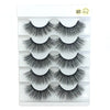 5 Pairs 6D Faux Mink Hair False Eyelashes Natural Long Whispies Lashes Cruelty-free Criss-cross Eyelashes