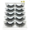 5 Pairs 6D Faux Mink Hair False Eyelashes Natural Long Whispies Lashes Cruelty-free Criss-cross Eyelashes