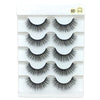 5 Pairs 6D Faux Mink Hair False Eyelashes Natural Long Whispies Lashes Cruelty-free Criss-cross Eyelashes