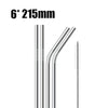 UPORS 4/8Pcs Reusable Drinking Straw High Quality 304 Stainless Steel Metal Straw with Cleaner Brush For Mugs 20/30oz