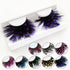 1 Pair Feather Dot Eyelashes Colorful 9 COLORS