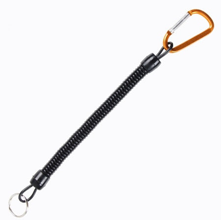 CLELO Anti-lost Strap Safety Spring Coiled Lanyard For Key Chain Phone Passport Pouch Wallet Purse suitcase Travel Accessories