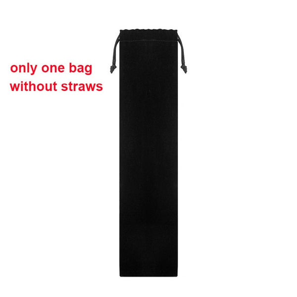 UPORS 4/8Pcs Reusable Drinking Straw High Quality 304 Stainless Steel Metal Straw with Cleaner Brush For Mugs 20/30oz