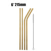 UPORS 4/8Pcs Reusable Drinking Straw High Quality 304 Stainless Steel Metal Straw with Cleaner Brush For Mugs 20/30oz