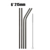 UPORS 4/8Pcs Reusable Drinking Straw High Quality 304 Stainless Steel Metal Straw with Cleaner Brush For Mugs 20/30oz