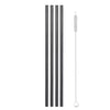 Reusable Metal Drinking Straws 304 Stainless Steel Sturdy Bent Straight Drinks Straw with Cleaning Brush