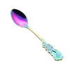 Small Mini Stainless Steel Flower Coffee Spoon Strring Spoon Teaspoon Tea Spoon Dessert Spoon Long Handle Tableware