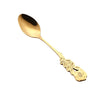 Small Mini Stainless Steel Flower Coffee Spoon Strring Spoon Teaspoon Tea Spoon Dessert Spoon Long Handle Tableware