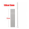 UPORS 4/8Pcs Reusable Drinking Straw High Quality 304 Stainless Steel Metal Straw with Cleaner Brush For Mugs 20/30oz