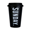 Reusable Stainless Steel Coffee Mugs with Lid Letter Creative Cup for Office Home Travel