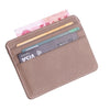 TRASSORY Small Mini Travel Lizard Pattern Leather Bank Business Id Card Holder Wallet Case With Id Window