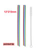 UPORS Extra Wide Straw Reusable 304 Stainless Steel Drinking Straw Metal Straw For Smoothies Tapioca Pearls Milk bubble Tea 2Pcs