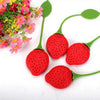 1 PCS Kitchen Supplies Tea Strainer Non-toxic Strawberry Shape Silicone Tea Infuser Tea Bag Teapot Accessory