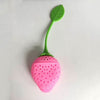 1 PCS Kitchen Supplies Tea Strainer Non-toxic Strawberry Shape Silicone Tea Infuser Tea Bag Teapot Accessory