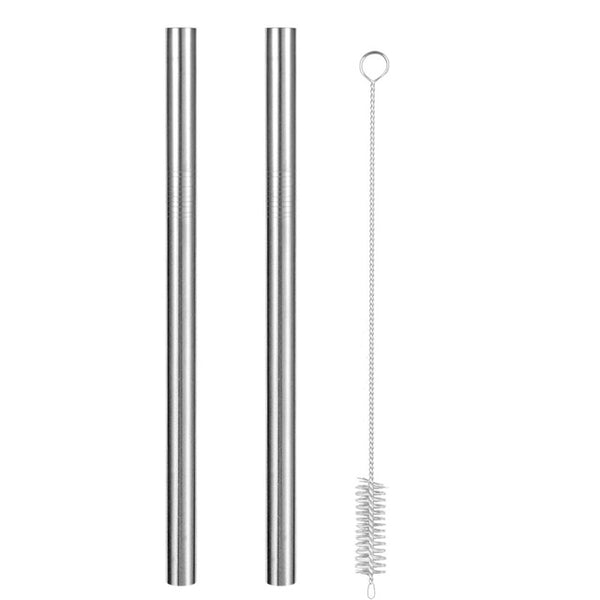 Extra Wide Straw Reusable Stainless Steel Drinking Straw Metal Straw For Smoothies Tapioca Pearls Milk Tea Juice Bar Tools