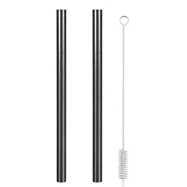 Extra Wide Straw Reusable Stainless Steel Drinking Straw Metal Straw For Smoothies Tapioca Pearls Milk Tea Juice Bar Tools