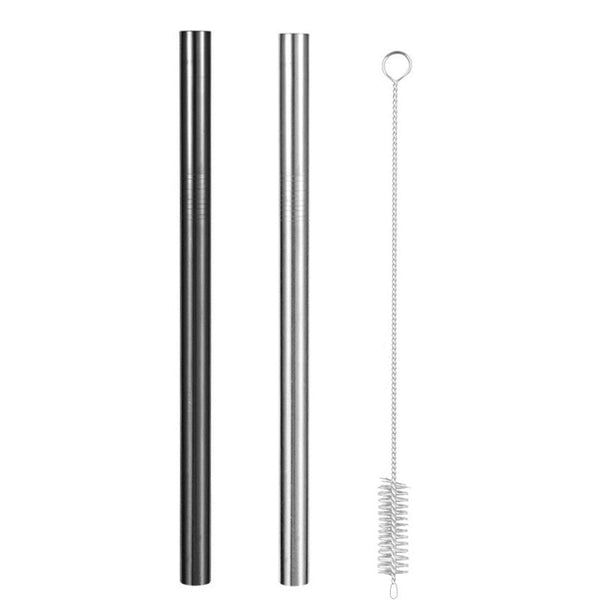 Extra Wide Straw Reusable Stainless Steel Drinking Straw Metal Straw For Smoothies Tapioca Pearls Milk Tea Juice Bar Tools