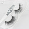 3D Mink Lashes Natural Hand Made Full Strip Lashes Transparent terrier Short Mink Lashes