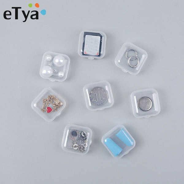 eTya 10pcs Portable Women's Mini Jewelry Box Organizer Case Travel Accessories Multifunction Jewelry Packaging Box Dropshipping