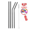 2/4/8Pcs Colorful Reusable Drinking Straw High Quality 304 Stainless Steel Metal Straw with Cleaner Brush For Mugs 20/30oz