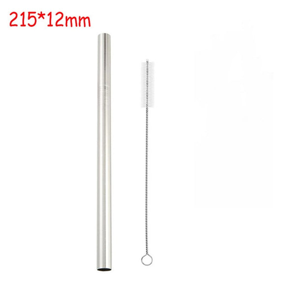 2/4/8Pcs Colorful Reusable Drinking Straw High Quality 304 Stainless Steel Metal Straw with Cleaner Brush For Mugs 20/30oz