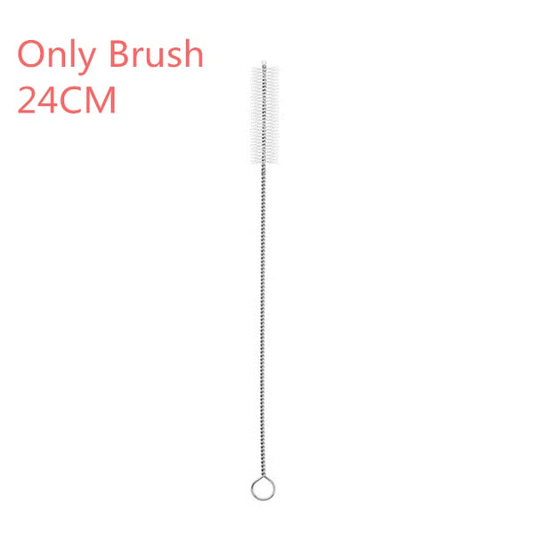 2/4/8Pcs Colorful Reusable Drinking Straw High Quality 304 Stainless Steel Metal Straw with Cleaner Brush For Mugs 20/30oz