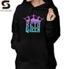 Low Carb Hoodie Keto Queen Crown Graphic Ketosis Diet Success Hoodies Blue Sexy Hoodies Women Graphic Pullover Hoodie