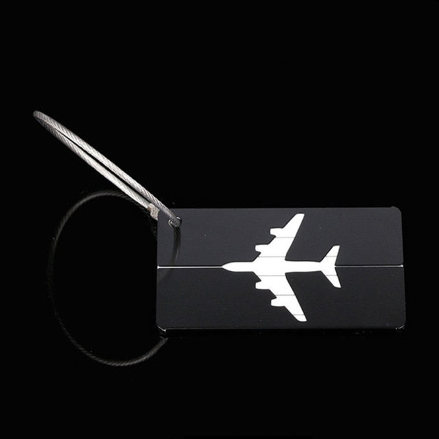 OKOKC Aluminium Alloy Luggage Tags Baggage Name Tags Suitcase Address Label Holder Travel Accessories