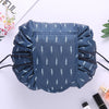 Women Travel Magic Pouch Drawstring Cosmetic Bag Organizer Lazy Flamingo Make up Cases Beauty Toiletry Kit Tools Wash Storage