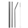 Extra Wide Straw Reusable Stainless Steel Drinking Straw Metal Straw For Smoothies Tapioca Pearls Milk Tea Juice Bar Tools