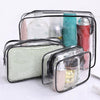 Transparent PVC Cosmetic Bag Travel Organizer Women Clear Zipper Makeup Bag Beauty Case Make Up Tote