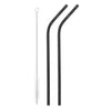 1/4/6/8pcs Eco Friendly Metal Straw Reusable Drinking Stainless Steel Straw with Cleaning Brush for Mugs Bar Accessories