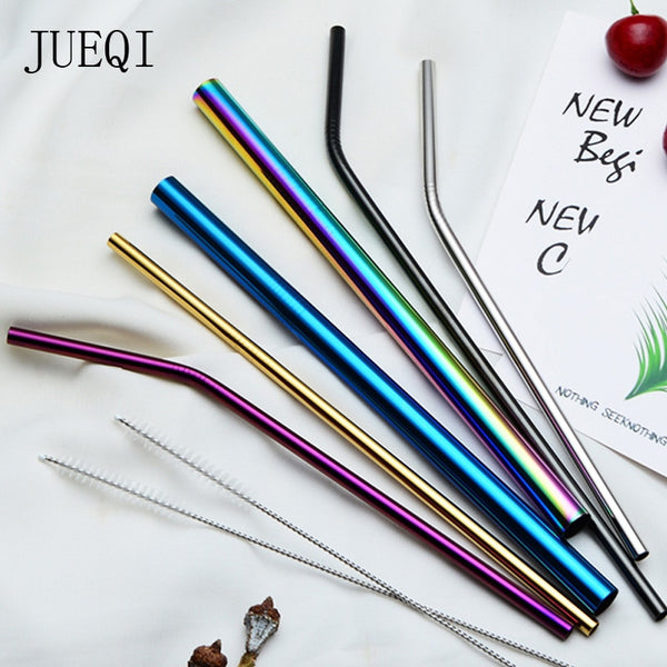 Extra Wide Straw Reusable Stainless Steel Drinking Straw Metal Straw For Smoothies Tapioca Pearls Milk Tea Juice Bar Tools