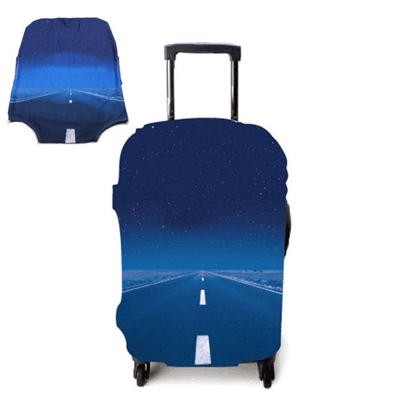 TRIPNUO Thicker Blue City Luggage Cover Travel Suitcase Protective Cover for Trunk Case Apply to 19''-32'' Suitcase Cover