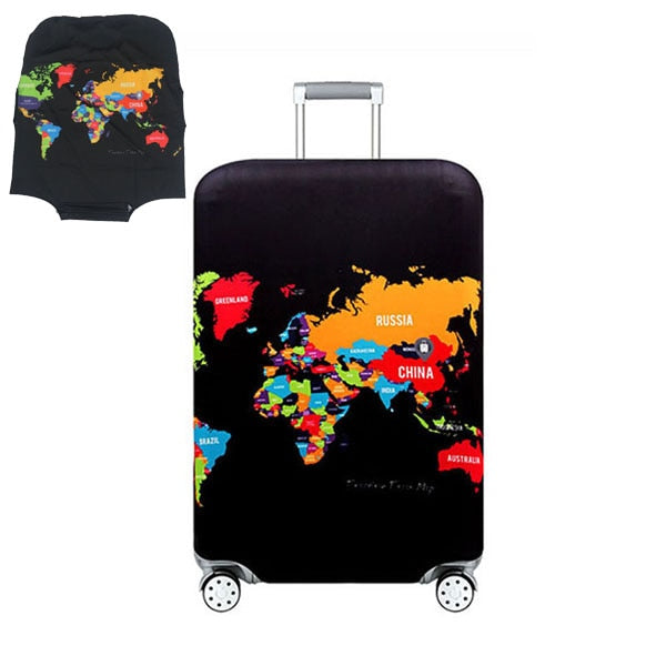 TRIPNUO Thicker Blue City Luggage Cover Travel Suitcase Protective Cover for Trunk Case Apply to 19''-32'' Suitcase Cover