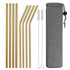 Dinnerware Set Travel Camping Cutlery Set Reusable Silverware with Metal Straw Spoon Fork Chopsticks and Portable Case