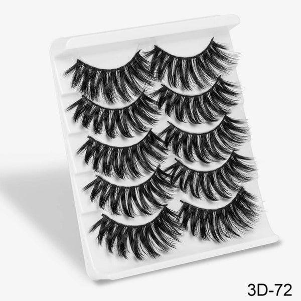 SEXY 5Pairs 3D Mink Hair Eyelashes Natural/Thick Long Eye Lashes Wispy